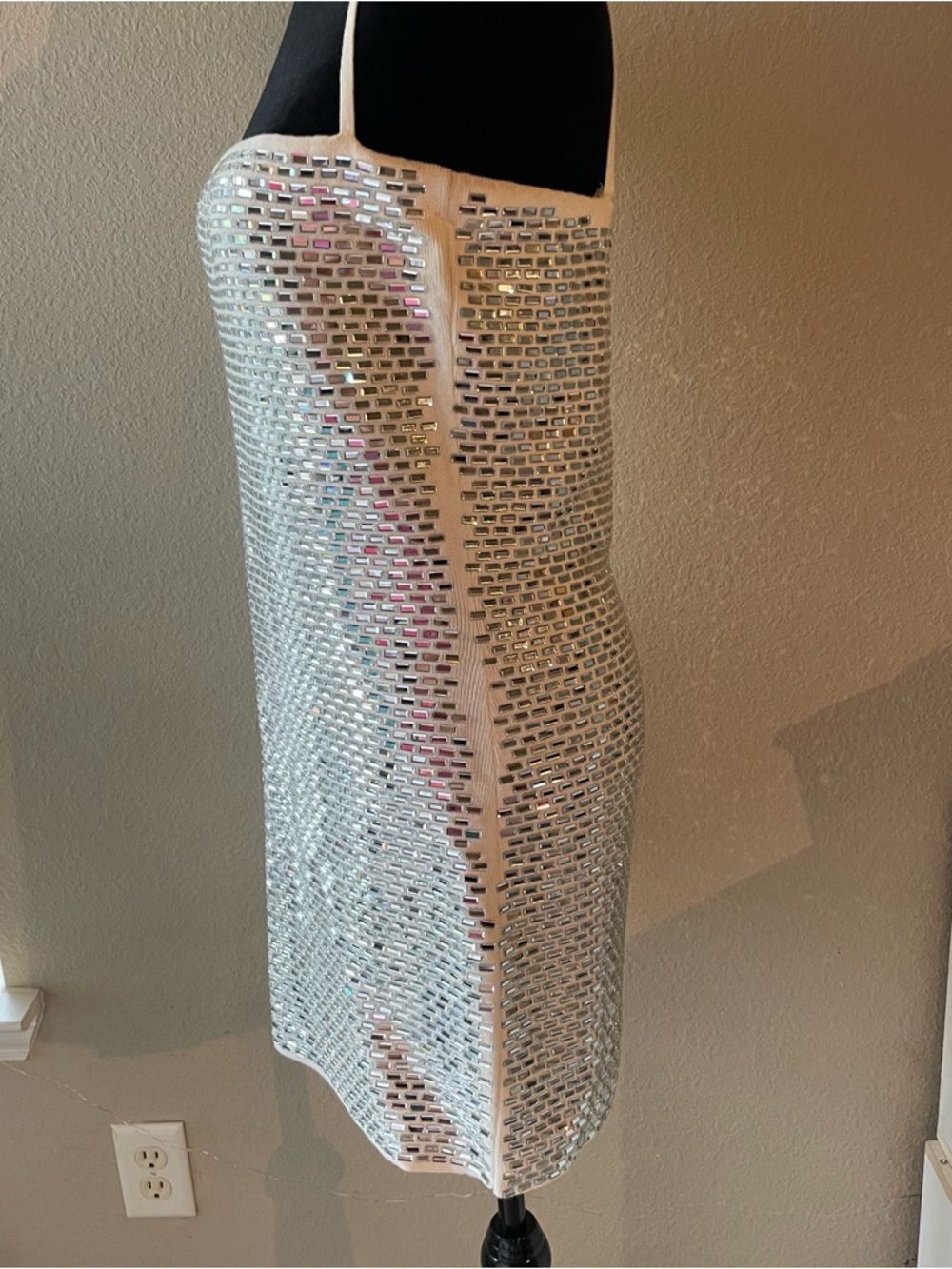 Retrofete Silver Disco Mini Dress - Picture 10 of 14